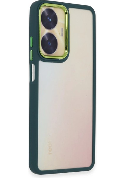 Realme C55 Kılıf Dora Kapak - Haki Yeşil Ynsmr