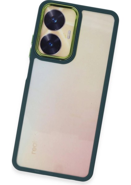 Realme C55 Kılıf Dora Kapak - Haki Yeşil Ynsmr