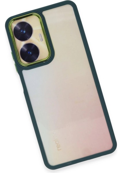 Realme C55 Kılıf Dora Kapak - Haki Yeşil Ynsmr