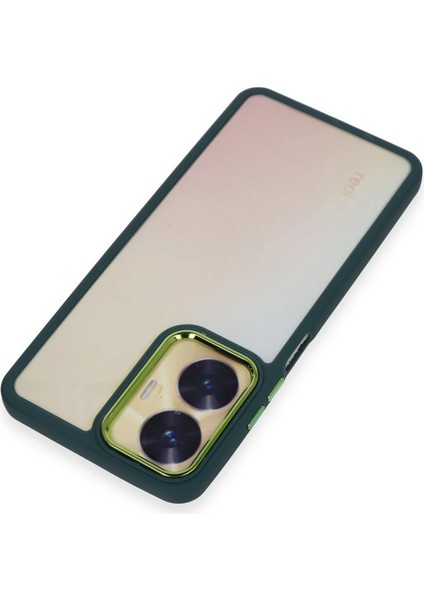 Realme C55 Kılıf Dora Kapak - Haki Yeşil Ynsmr