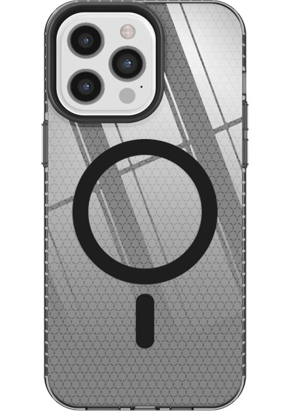 Apple iPhone 12 Pro Max Kılıf Beta Magneticsafe Silikon - Siyah Ynsmr