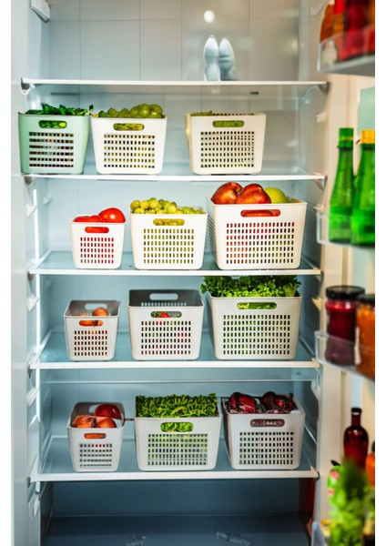 Gri 3'lü (2.5 Lt-5 Lt-9 Lt) Dolap Içi Organizer Düzenleyici