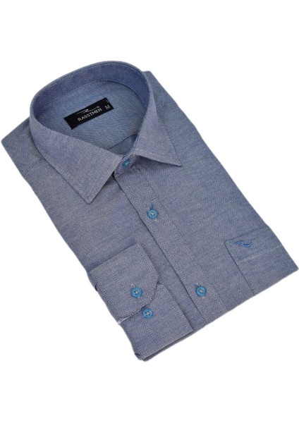 Erkek Klasik Tek Cepli Uzun Kol Gömlek BGL-ST04568 modelleri