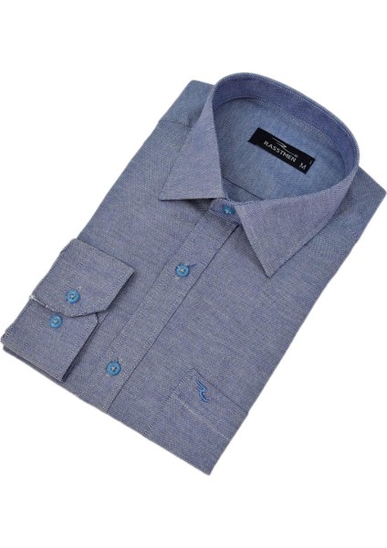 Erkek Klasik Tek Cepli Uzun Kol Gömlek BGL-ST04568 fırsatları