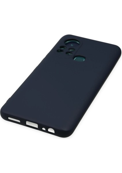 Infinix Hot 11S Kılıf Nano Içi Kadife Silikon - Lacivert Ynsmr