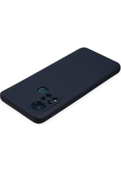 Infinix Hot 11S Kılıf Nano Içi Kadife Silikon - Lacivert Ynsmr