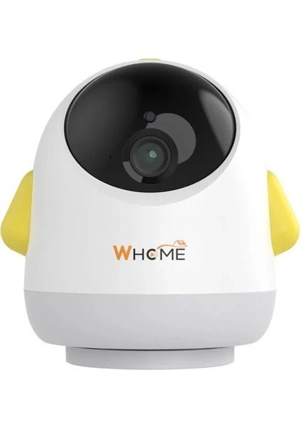 Yapay Zeka Destekli 360° Gece Görüşlü Sarı Wifi Bebek Güvenlik Kamerası