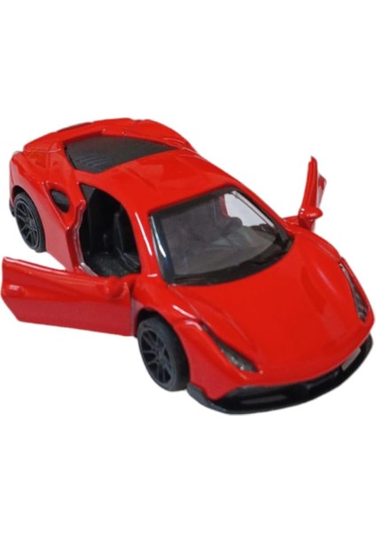 Çek Bırak Metal Araba - 4311B - Kırmızı