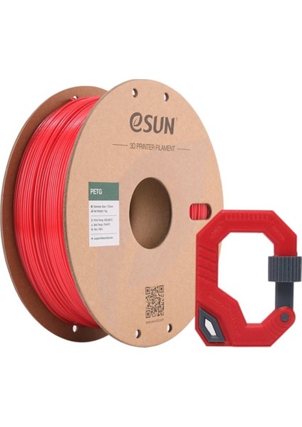 Petg Filament Kırmızı 1,75MM 1 kg