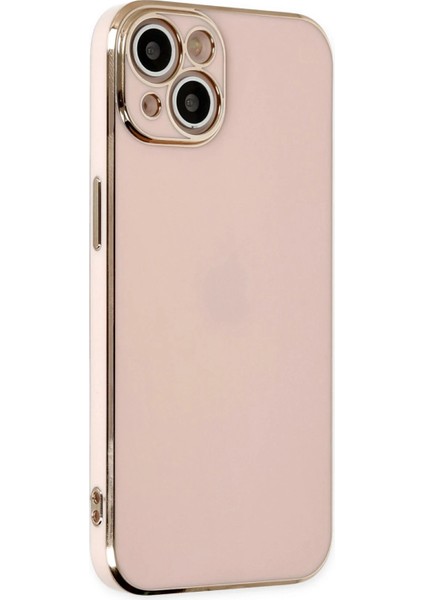 Apple iPhone 14 Kılıf Volet Silikon - Pembe Ynsmr