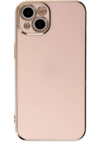 Apple iPhone 14 Kılıf Volet Silikon - Pembe Ynsmr
