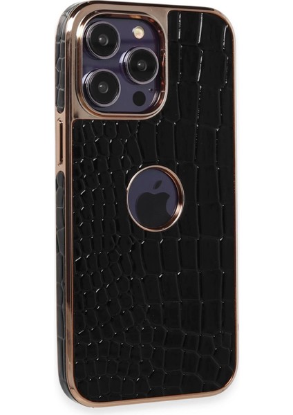 Apple iPhone 14 Pro Kılıf Snake Kapak - Siyah Ynsmr
