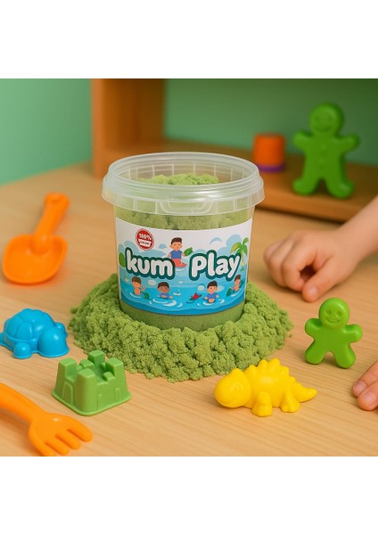 Doğal Kinetik Kum 1000GR 6 Kalıp Hediyeli