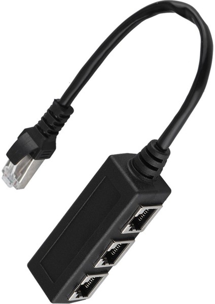 Ethernet Uzatma Kablosu 1 Erkek 3 Dişi Port Transfer Konnektörü Ayırıcı (Yurt Dışından) fırsatları