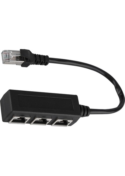 Ethernet Uzatma Kablosu 1 Erkek 3 Dişi Port Transfer Konnektörü Ayırıcı (Yurt Dışından) indirimleri