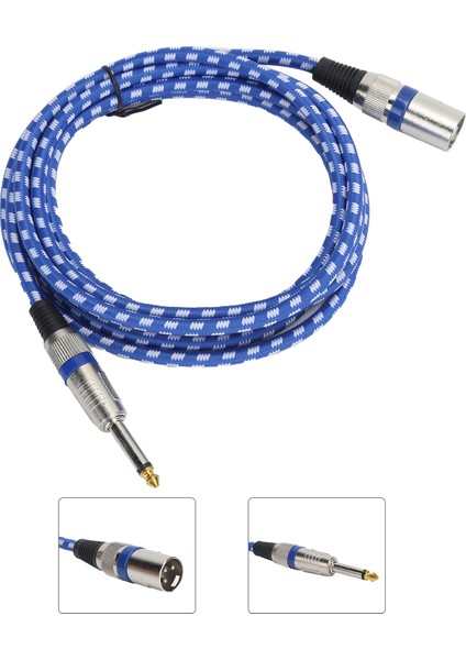 Jorındo Xlr - 1/4 Inç 6.35MM Erkek Kablo Dengeli Sinyal Bağlantı Mikrofon KABLOSUJD6009 (Yurt Dışından)