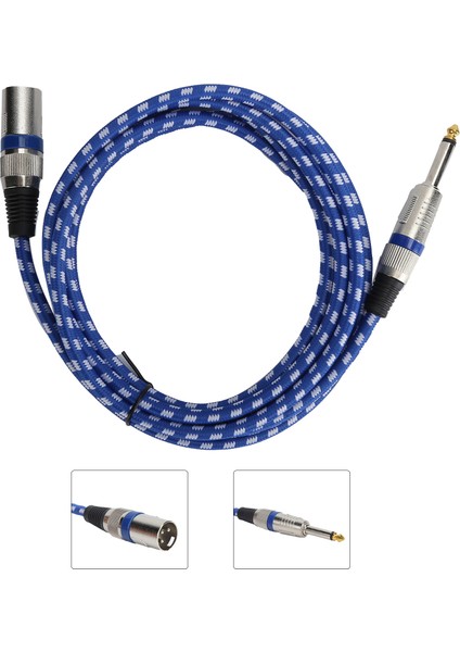 Jorındo Xlr - 1/4 Inç 6.35MM Erkek Kablo Dengeli Sinyal Bağlantı Mikrofon KABLOSUJD6009 (Yurt Dışından)