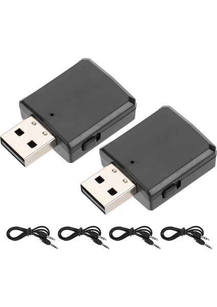 2 Adet Bluetooth 5.0 Ses Verici Alıcı 2'si 1 Arada Adaptör Tv Araba Bilgisayar Için (Yurt Dışından)