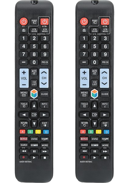 2 Adet Çok Fonksiyonlu Büyük Düğmeli Tv Uzaktan Kumandası Samsung A59-00784C Televizyon Için (Yurt Dışından)