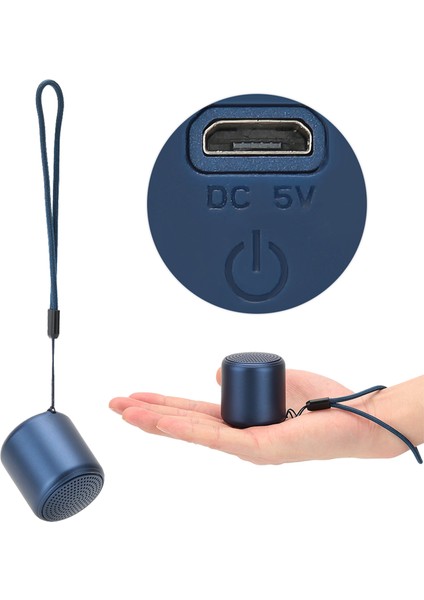 Tws Taşınabilir Kablosuz Mını Hoparlör Hoparlör Kutusu Ekipman Bluetooth Sürüm 5.0blue (Yurt Dışından)