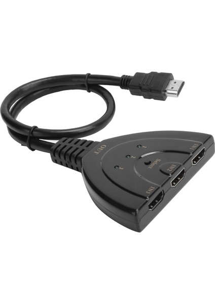 3 Giriş 1 Çıkış Hd Multimedya Arayüz Dönüştürücü 4K Switch Hub Kutusu Kablolu Ayırıcı (Yurt Dışından)