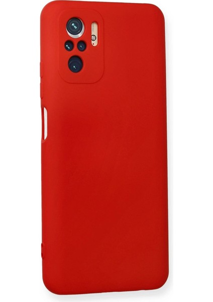Xiaomi Redmi Note 10 Kılıf Nano Içi Kadife Silikon - Kırmızı Ynsmr