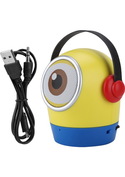 Jy-Wt Taşınabilir Mini Şekil Minyonlar Için Kablosuz Bluetooth Hoparlör 500MAH Lityum Pil ile Dahili (Yurt Dışından)