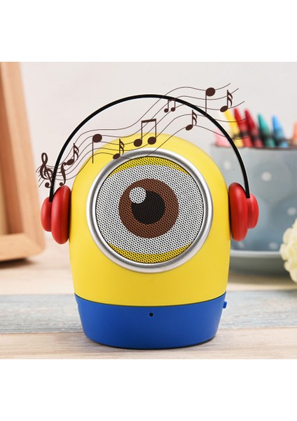 Jy-Wt Taşınabilir Mini Şekil Minyonlar Için Kablosuz Bluetooth Hoparlör 500MAH Lityum Pil ile Dahili (Yurt Dışından) fırsatları