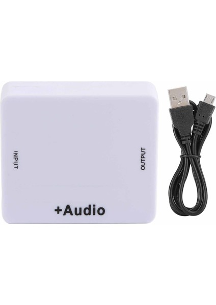 Abs Çok Işlevli HDMI To HDMI Ses Ayırıcı Kod Çözücü Dönüştürücü Tv Ses Sistemi Içinbeyaz (Yurt Dışından)