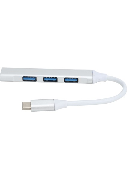 Typec - USB Hub Dock Alüminyum Alaşımlı Kabuk Usb3.0 4 Portlu Adaptör Telefon Bilgisayar Için (Yurt Dışından) fırsatları