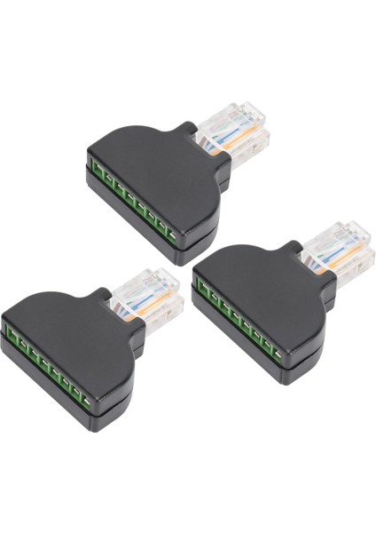 3 Takım RJ45 Erkekten 8 Pin Vida Terminal Konnektör Adaptörü Fiş Jakı Av Dijital Için (Yurt Dışından) modelleri