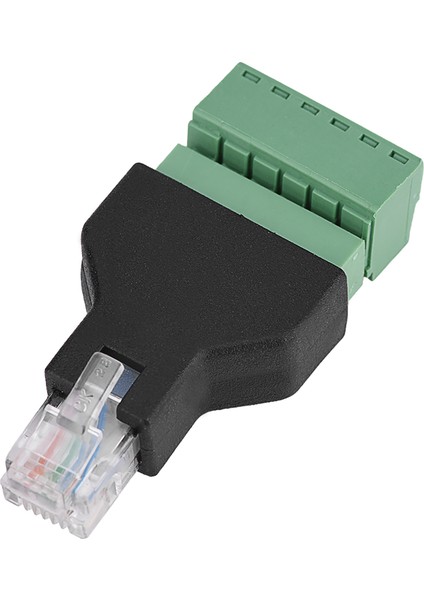 1 Adet Ethernet RJ12 6P6C Erkek - 6 Pin Vida Terminalleri Adaptör Konnektörü (Yurt Dışından)