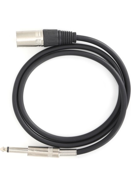 6.35MM Xlr Erkek - Trs Jak Mikrofon Hattı Mikrofon Ses Kablosu Mikrofonlar Hoparlörler Sahne Djxlr Dişi 3 M (Yurt Dışından)