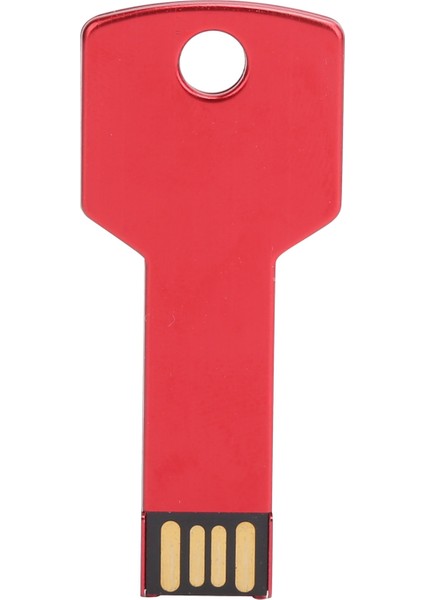 Kırmızı USB Flash Sürücü Alüminyum Alaşımlı Anahtar Şekli Bellek U Diski Araba Bilgisayar Kullanımı Ev GEREÇLERI32GB (Yurt Dışından)
