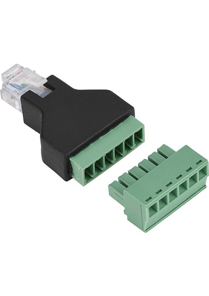 1 Adet Ethernet RJ12 6P6C Erkek - 6 Pin Vida Terminalleri Adaptör Konnektörü (Yurt Dışından)
