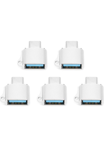 Adet Typec Erkek Usb2.0 Otg Adaptörü Taşınabilir Veri Dönüştürücü Bilgisayar Aksesuarı (Gümüş) (Yurt Dışından) fiyatları