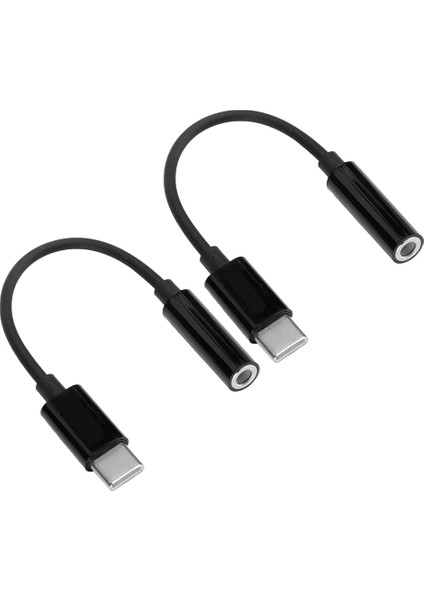 2 Adet USB C - 3,5 mm Kulaklık Deliği Dönüştürücü Ses Adaptörü Kablosu Pixel/samsung Galaxysiyah (Yurt Dışından) fiyatları
