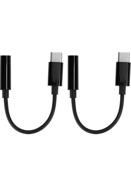 2 Adet USB C - 3,5 mm Kulaklık Deliği Dönüştürücü Ses Adaptörü Kablosu Pixel/samsung Galaxysiyah (Yurt Dışından) fırsatları