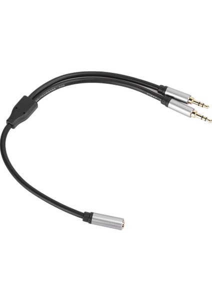 Ses Kablosu Aux 3.5mm 1 Dişi - 2 Erkek 1 2'ye Bölünmüş Tv Amplifikatörü Hoparlör Montaj Bağlantı Kablosu 0.3m/11.8in (Yurt Dışından) fiyatları