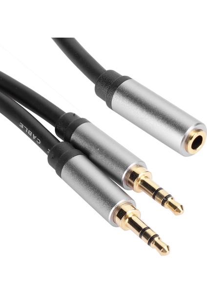 Ses Kablosu Aux 3.5mm 1 Dişi - 2 Erkek 1 2'ye Bölünmüş Tv Amplifikatörü Hoparlör Montaj Bağlantı Kablosu 0.3m/11.8in (Yurt Dışından) modelleri