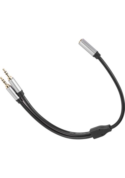 Ses Kablosu Aux 3.5mm 1 Dişi - 2 Erkek 1 2'ye Bölünmüş Tv Amplifikatörü Hoparlör Montaj Bağlantı Kablosu 0.3m/11.8in (Yurt Dışından) fırsatları