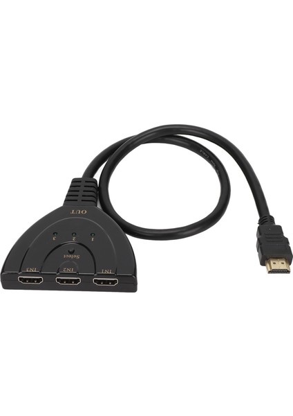 3x1 Switch Splitter Yüksek Çözünürlüklü Hd 4K 1080P Hd Multimedya Arayüz Anahtarı Ps3 Kablo Kutusu Için (Yurt Dışından)