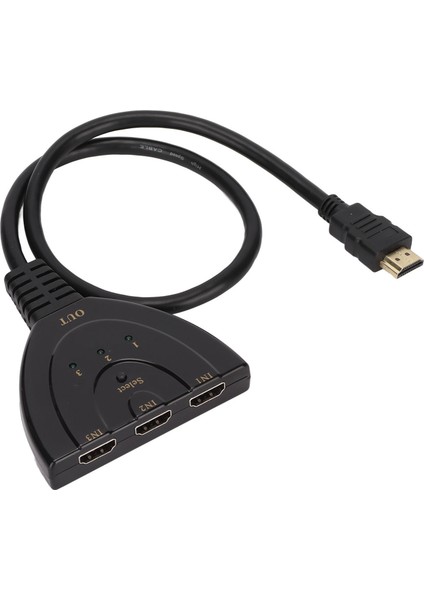 3x1 Switch Splitter Yüksek Çözünürlüklü Hd 4K 1080P Hd Multimedya Arayüz Anahtarı Ps3 Kablo Kutusu Için (Yurt Dışından)