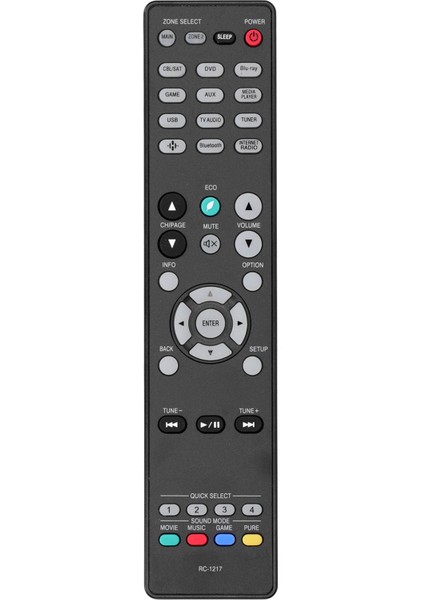 RC‑1217 LCD Tv Uzaktan Kumandası Siyah Televizyon Uzaktan Kumandası Yedek Aksesuarları (Yurt Dışından)