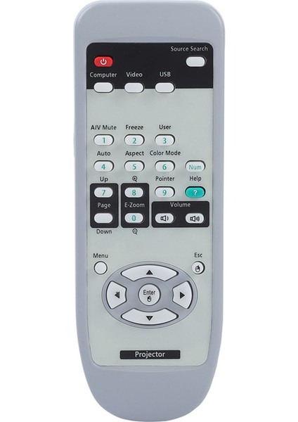 Epson EMP-7800 EMP-7850 Için Yedek Evrensel Projektör Uzaktan Kumandası (Yurt Dışından)
