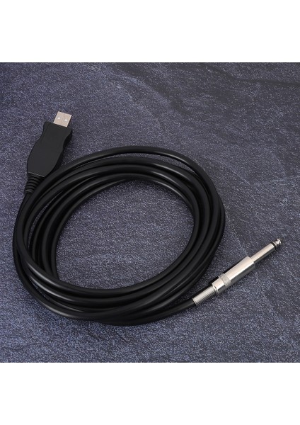 Taşınabilir Gitar USB Ses Kablosu Bilgisayar Tel Bağlantı Bağlantısı Enstrüman Adaptörüsiyah 300CM (Yurt Dışından) fırsatları
