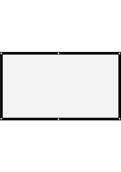 16:9 Kalın Taşınabilir Kırışmayan Yumuşak Beyaz Polyester Projektör Perde Projeksiyon Ekranı (84IN) (Yurt Dışından) fiyatları