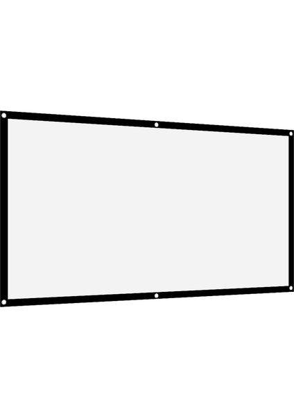 16:9 Kalın Taşınabilir Kırışmayan Yumuşak Beyaz Polyester Projektör Perde Projeksiyon Ekranı (84IN) (Yurt Dışından) modelleri