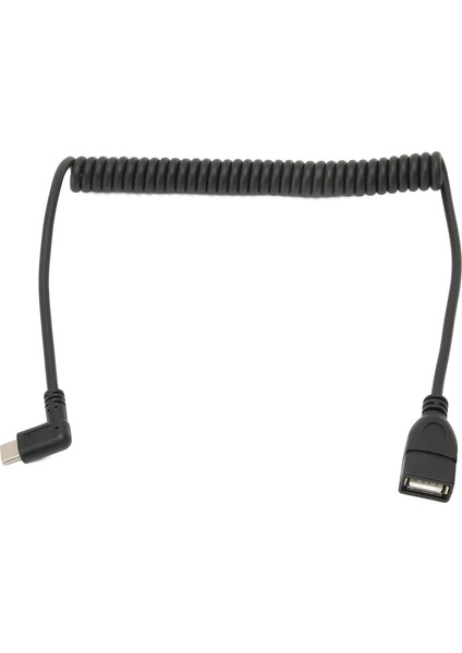 Veri Uzatma Kablosu Pvc Esnek Sarmal Tip C - USB Dişi Kablo Cep Telefonu U Disk Için (Yurt Dışından)