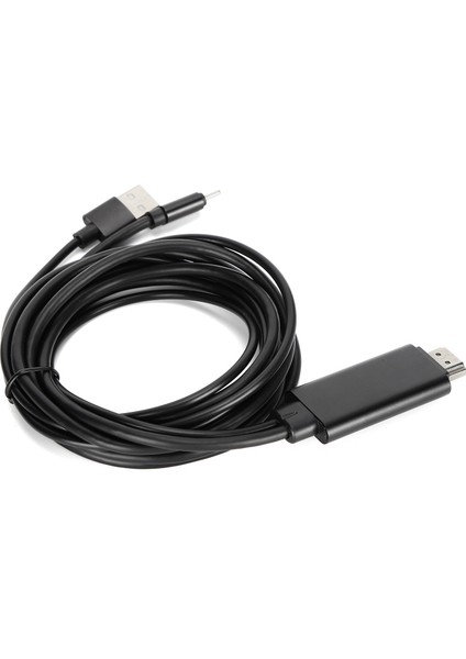 1.8m 4K Type C - Hd Multimedya Arayüz Kablosu Cep Telefonu - Hdtv Senkronizasyon Ekran Kablosu (Yurt Dışından) fırsatları